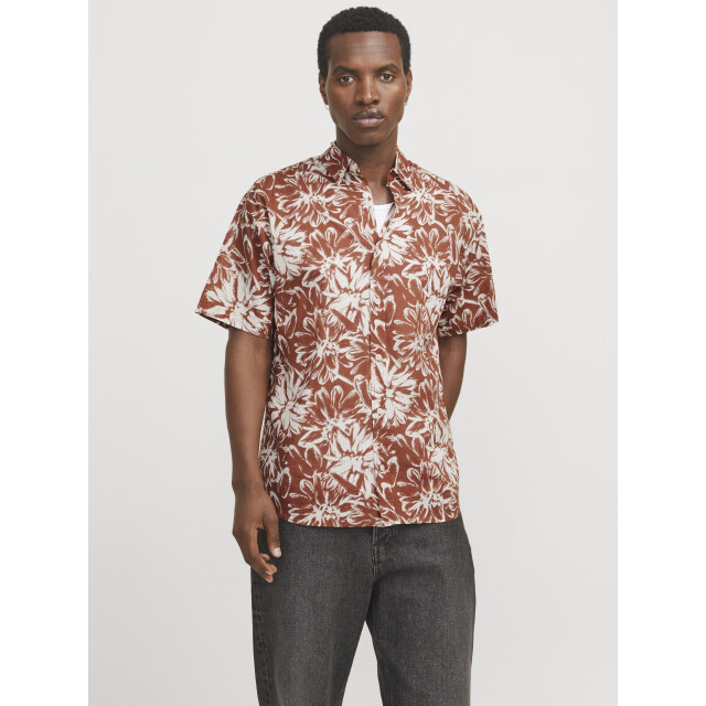 Jack & Jones Jorjoshua split aop shirt ss ln 12271089 large