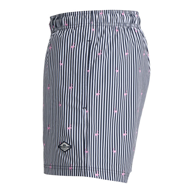 Jack & Jones Heren zwemshort jpstmaui breeze gestreept flamingo 12291425-Navy Blazer large