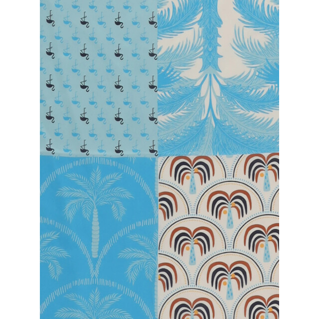 Sarlini Dames bandana neksjaal dun blauw 000421 large