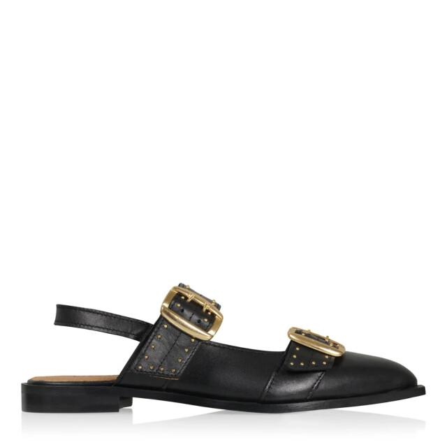 DWRS Label Port isabel black slingbacks slingback sandalen dames S2847-02 large