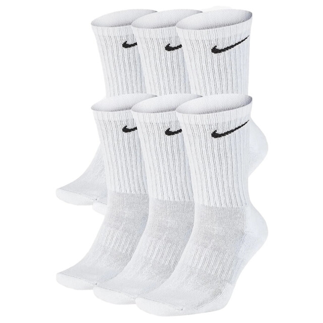 Nike Dames/heren sportsokken everyday cushion crew 6-pack SX7666 large