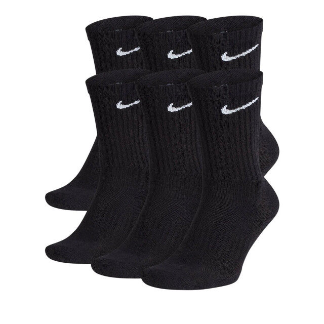 Nike Dames/heren sportsokken everyday cushion crew 6-pack SX7666 large