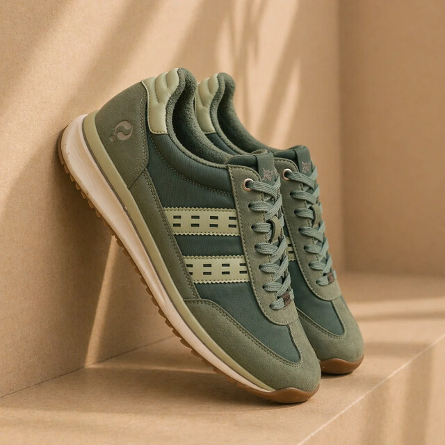 Q1905 Sneaker boston pro lichtgroen/ donkergroen QM1263166-963-1 large