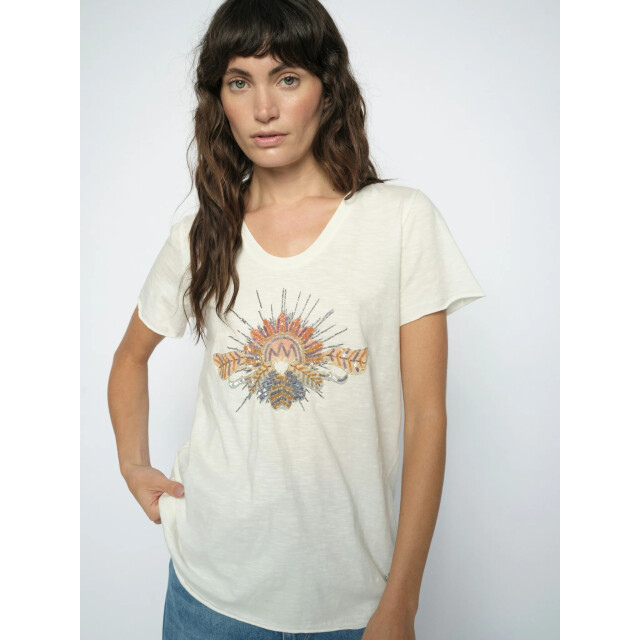 Mos Mosh 180110 180 mosmosh mmtonia o-ss glam tee ecru 180110 180 large