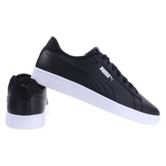 Puma Heren smash 3.0 grain leather trainers UTPP15305_black large