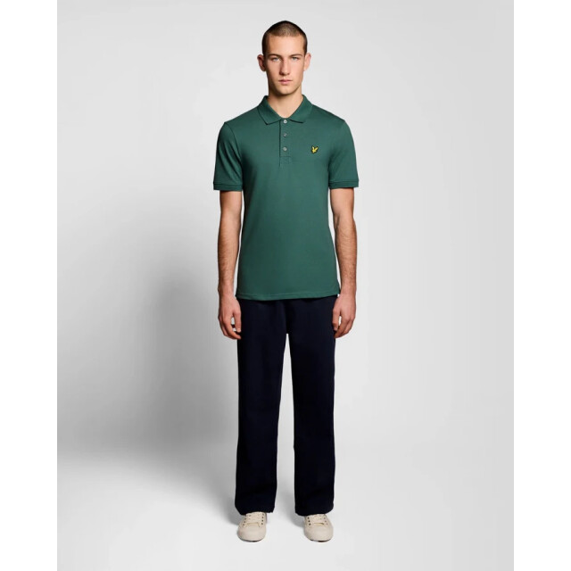 Lyle and Scott Sp400vog - everglade plain polo Everglade W130/SP400VOG Plain Polo Shirt large