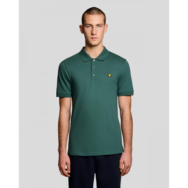 Lyle and Scott Sp400vog - everglade plain polo Everglade W130/SP400VOG Plain Polo Shirt large