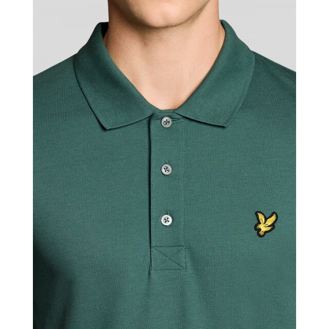 Lyle and Scott Sp400vog - everglade plain polo Everglade W130/SP400VOG Plain Polo Shirt large