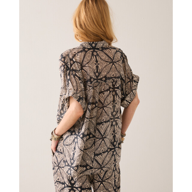 Summum 2s3498-12447 990 blouse ethnic print black 2s3498-12447 990 large