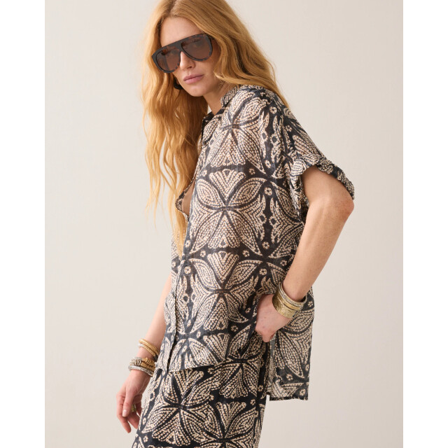 Summum 2s3498-12447 990 blouse ethnic print black 2s3498-12447 990 large