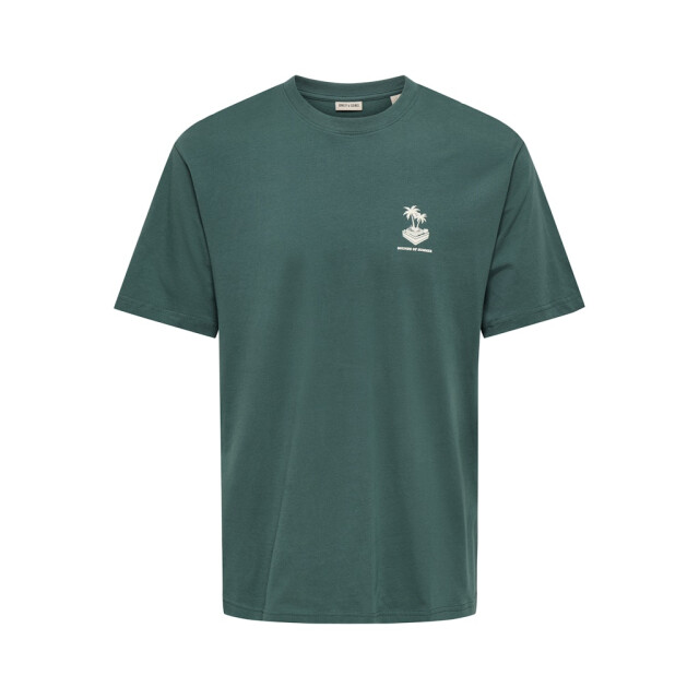 Only & Sons Onsvibes life rlx ss tee cs esmerald 5339.24.0061 large