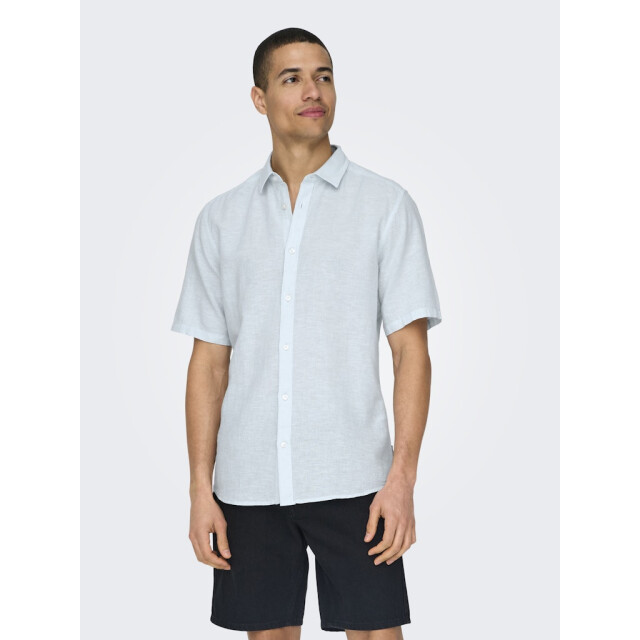 Only & Sons onscaiden life ss solid linen blend 22009885 cashmere 05632.211.0054 large