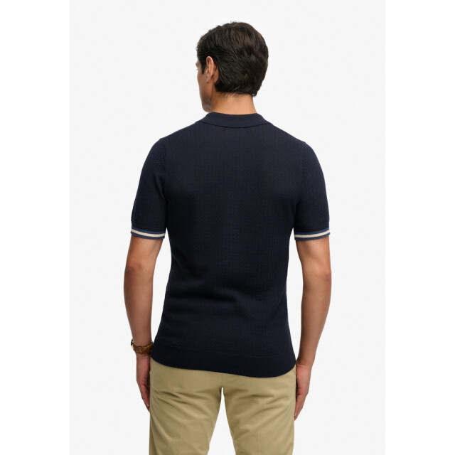 Superdry Knitted texture ss polo navy 5369.37.0014 large