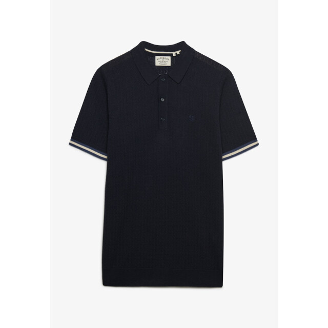 Superdry Knitted texture ss polo navy 5369.37.0014 large