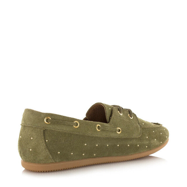 DWRS Label Latty small studs olive mocassins dames B11978-04 1233 large