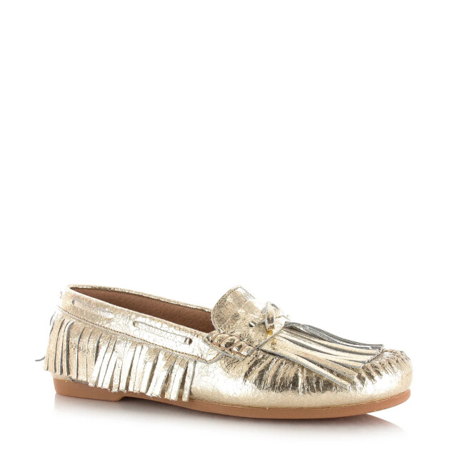 DWRS Label Dwrs parral crackled champagne mocassins dames B11646-11 7202 large