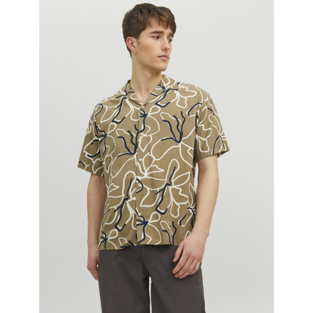 Jack & Jones Jprbladrew print resort shirt s/s l 12279789 large