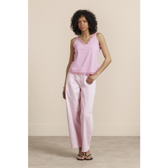 Studio Anneloes mitzie lace top 13852 4400 pop pink 06010.615.0018 large