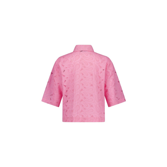 Studio Anneloes nyra broderie blouse 13870 4400 pop pink 06613.615.0008 large