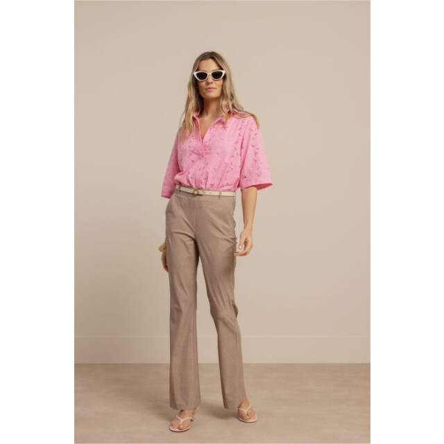 Studio Anneloes nyra broderie blouse 13870 4400 pop pink 06613.615.0008 large
