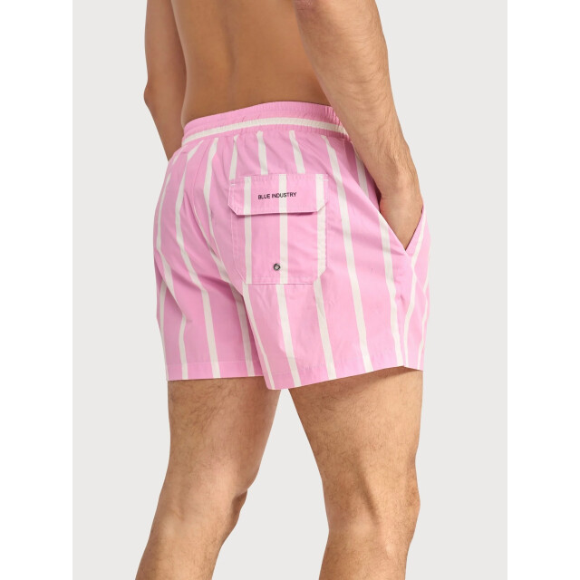 Blue Industry Robbies26-stripe swimshort rose RobbieS26-stripe ROSE large