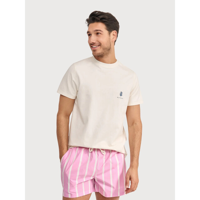 Blue Industry Robbies26-stripe swimshort rose RobbieS26-stripe ROSE large