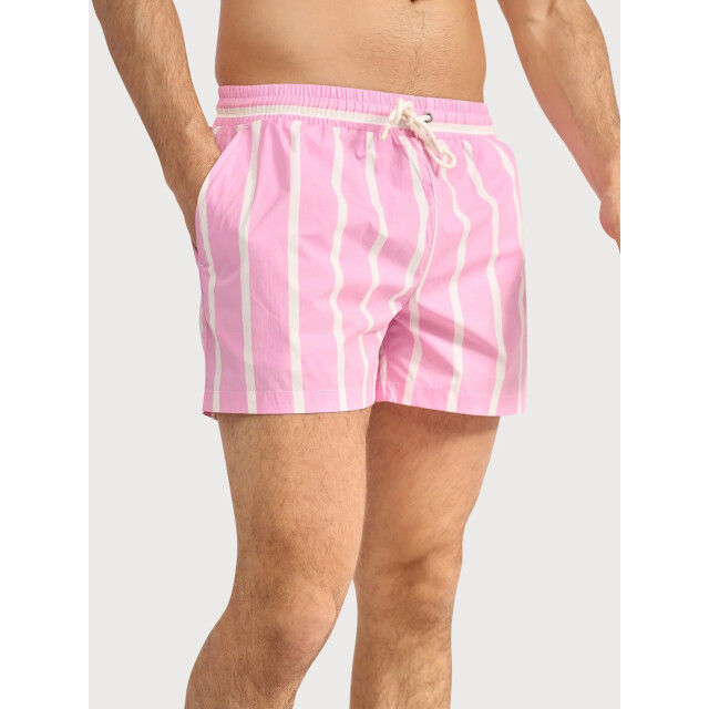 Blue Industry Robbies26-stripe swimshort rose RobbieS26-stripe ROSE large