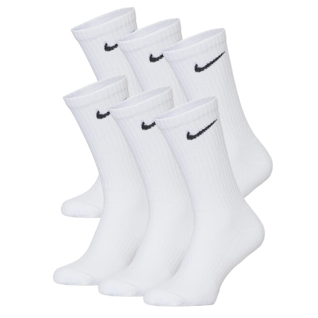 Nike Dames/heren sportsokken everyday cushion crew 6-pack SX7666 large
