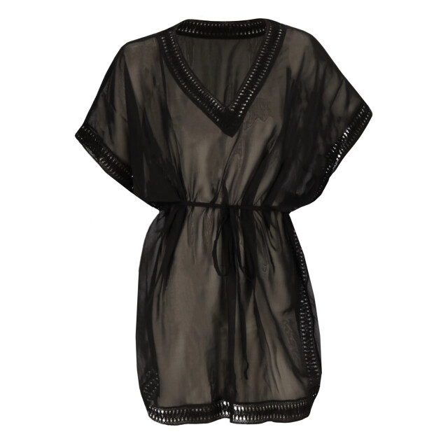 Sarlini Dames tuniek strandjurk polyester chiffon effen 000423 large