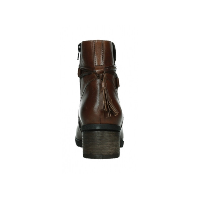 Wolky 07504 Macau Velvet leather Enkellaarzen Cognac 07504 Macau Velvet leather large
