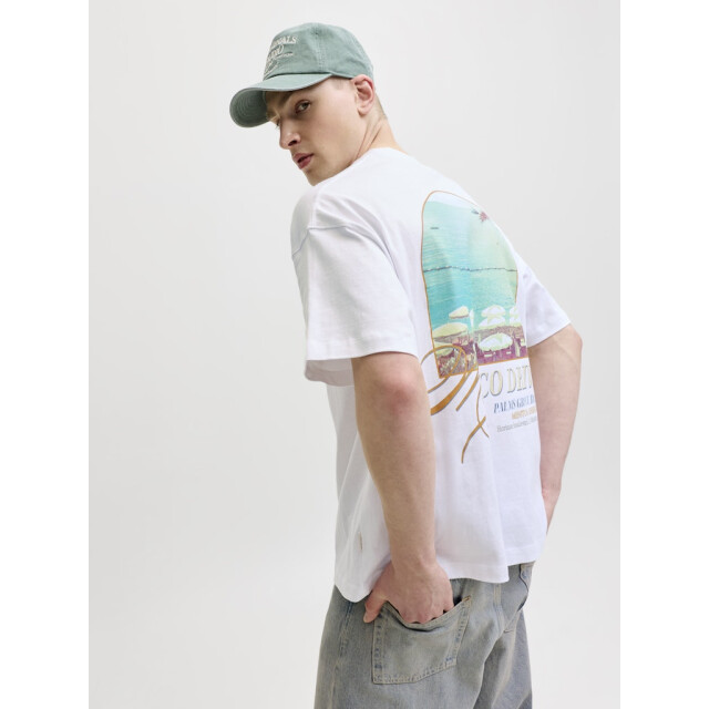 Jack & Jones Jorsanremo back tee ss crew neck sn off-white 5339.02.0094 large