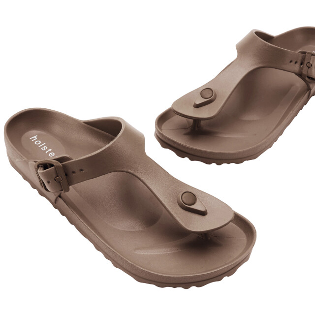 Holster Coastal vegan slides podologisch goedgekeurd slipper naturel HST287 large