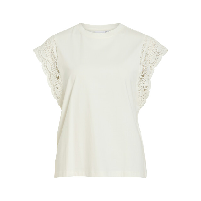 Vila vimandala o-neck s/l top 14114028 snow white 06010.120.0003 large