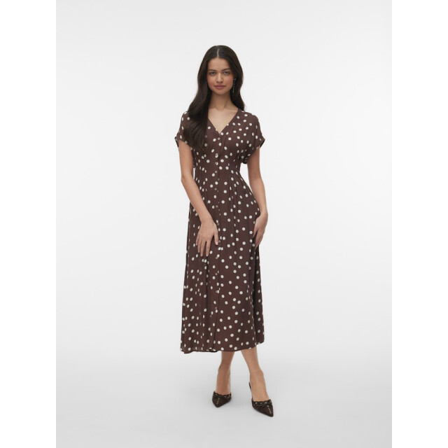 Vero Moda Vmelisa sl pleat shirt 78 dress wvn dessin 4429.79.0021 large