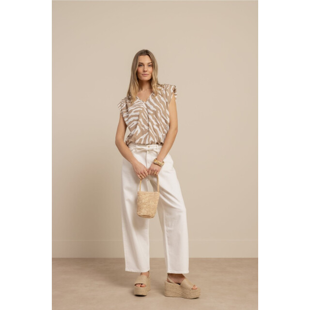 Studio Anneloes Leone zebra vneck top dessin 4389.79.0086 large