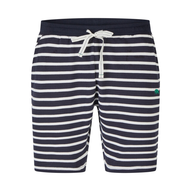 Phil & Co Heren shortama korte pyjama set groen/donkerblauw gestreept PH-6207-02 large