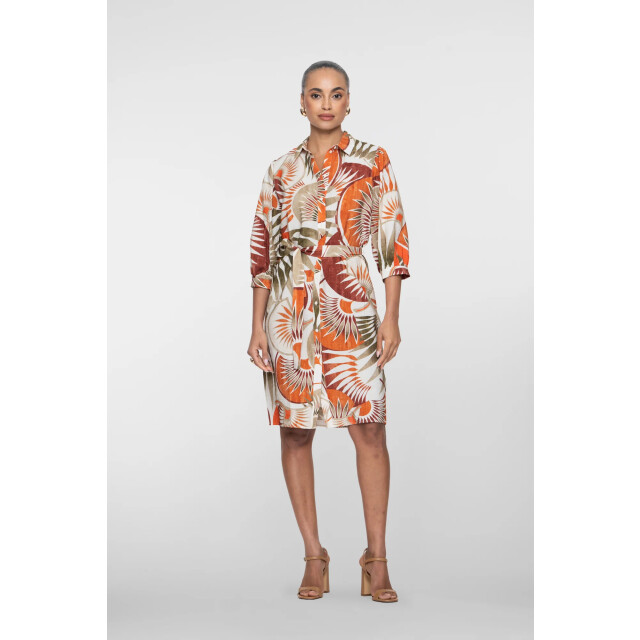 Geisha 67395-20 250 dress orange green camel 67395-20 250 large