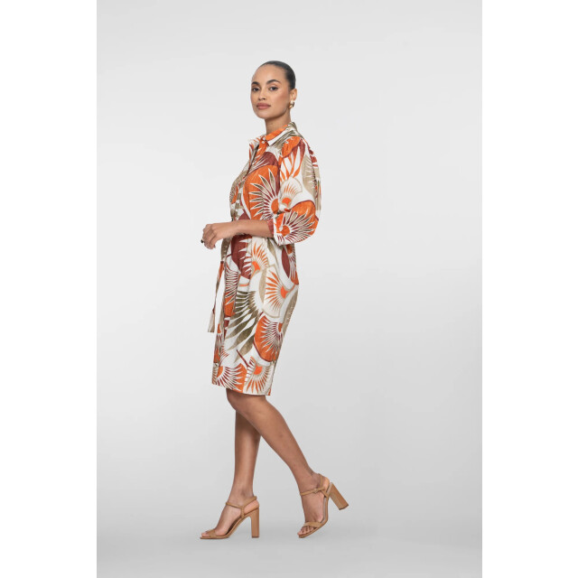 Geisha 67395-20 250 dress orange green camel 67395-20 250 large