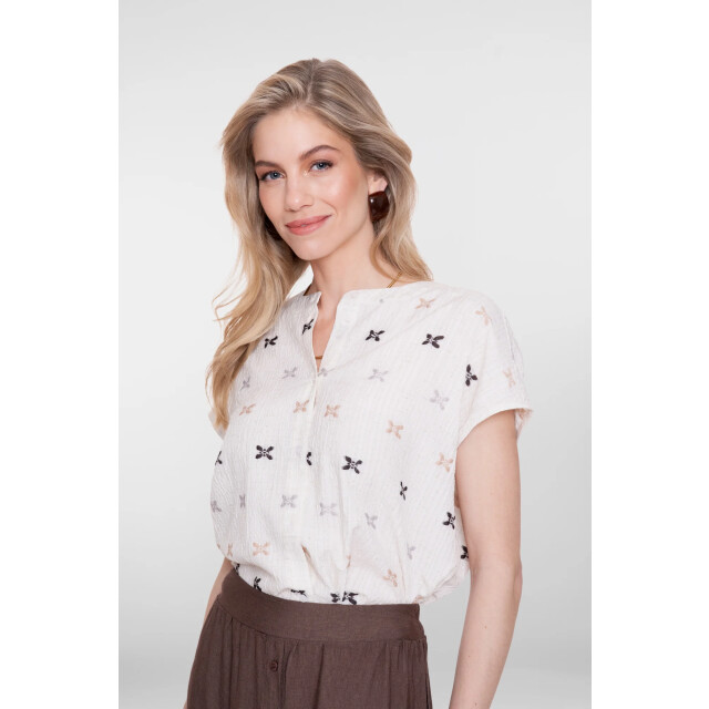 Geisha 63444 720 blouse sand off white sand / off white 63444 720 large