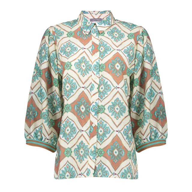 Geisha 63453 602 blouse aqua camel aqua camel 63453 602 large