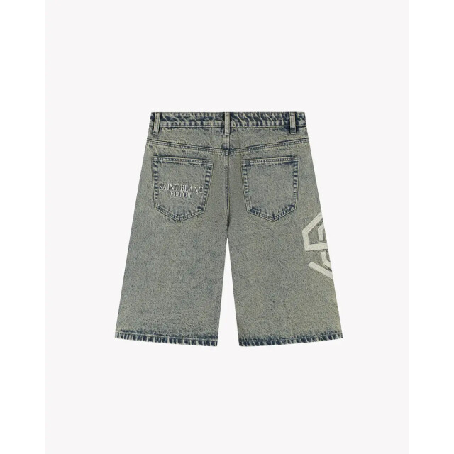 Saint Blanc Washed denim short 163012905 large