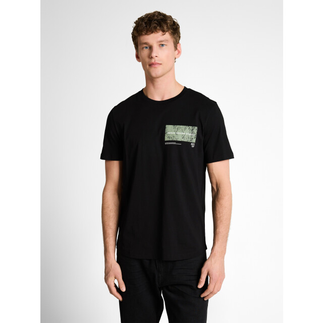 Tom Tailor Rounded hem printed t-shirt 1050354 large