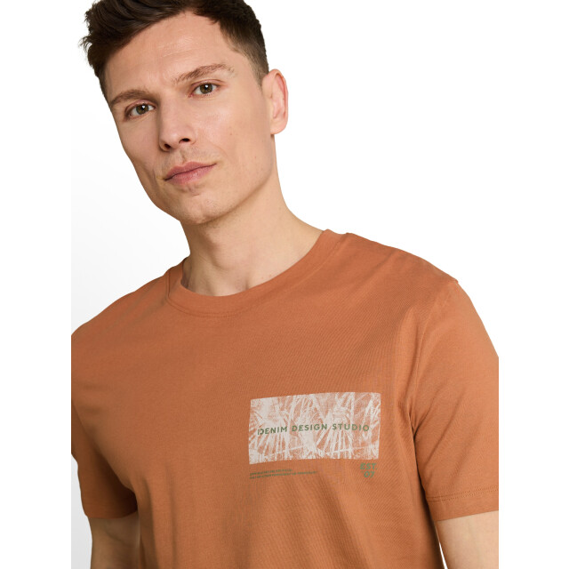 Tom Tailor Rounded hem printed t-shirt 1050354 large