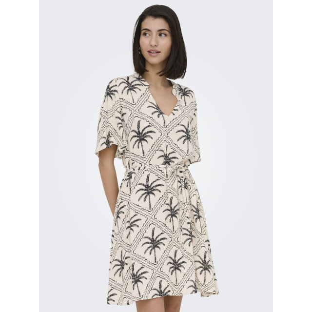 Jacqueline de Yong Jdygaby life ss belt dress wvn zand dessin 4409.06.0004 large