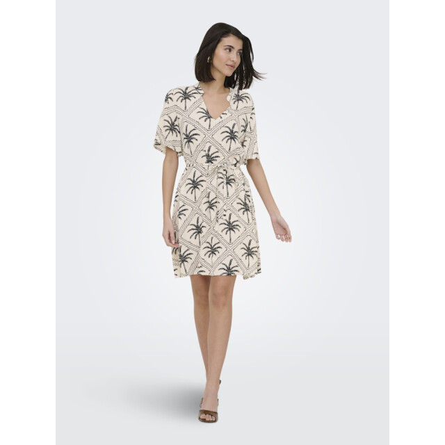 Jacqueline de Yong Jdygaby life ss belt dress wvn zand dessin 4409.06.0004 large