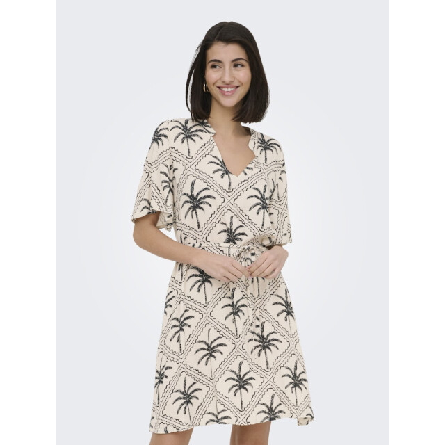 Jacqueline de Yong Jdygaby life ss belt dress wvn zand dessin 4409.06.0004 large