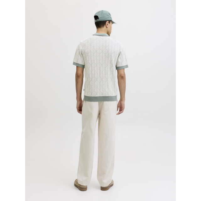 Jack & Jones Jprblublake structure knit split neck ss dessin 5369.29.0017 large