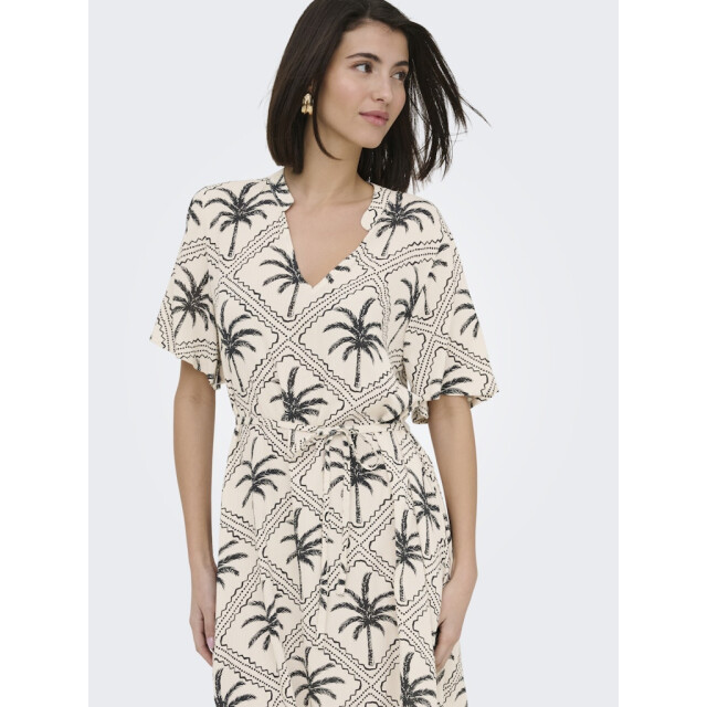Jacqueline de Yong Jdygaby life ss belt dress wvn zand dessin 4409.06.0004 large