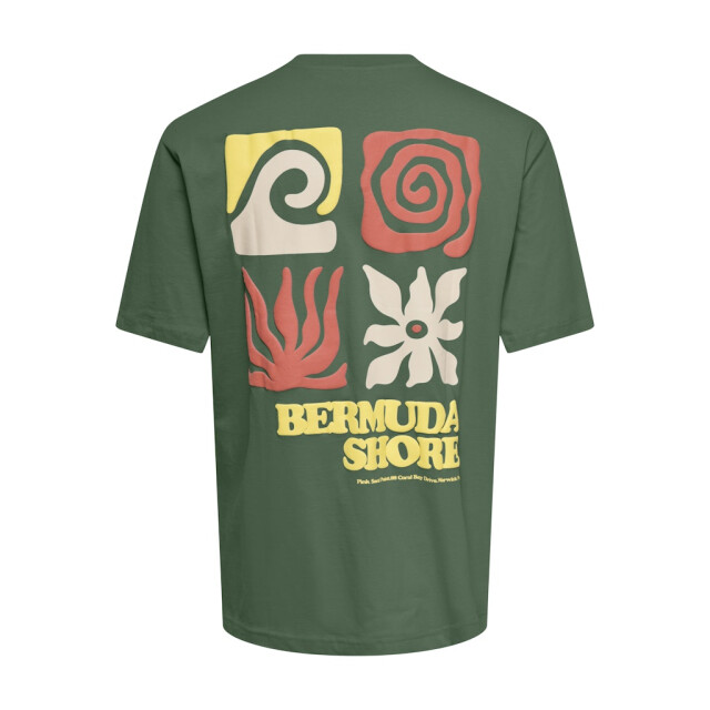 Only & Sons Onskiki life rlx ss tee esmerald 5339.24.0044 large