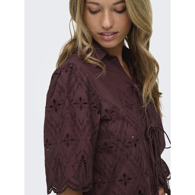 Only Onlfrani ss emb bow top wvn - 4382.70.0020 large